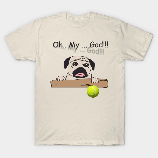 Pug dog was surprised T-Shirt by animalplanet